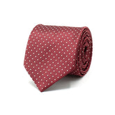 SCARLET POLKA TIE